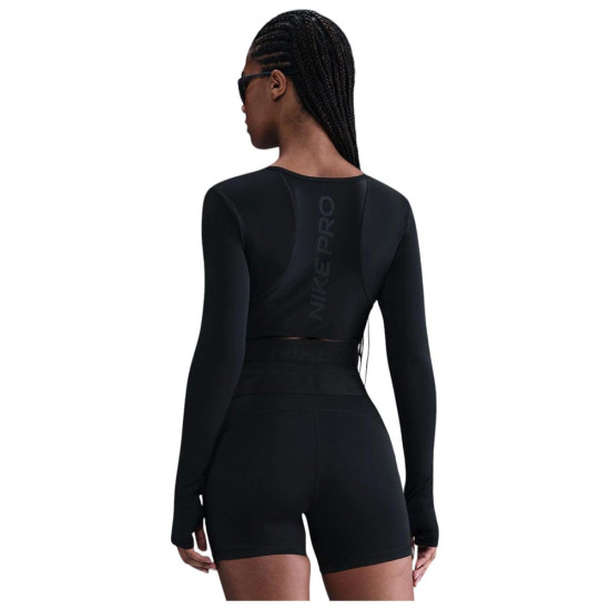 Nike Γυναικεία μακρυμάνικη μπλούζα Pro Dri-FIT Cropped Long-Sleeve Top Nike Γυναικεία μακρυμάνικη μπλούζα Pro Dri-FIT Cropped Long-Sleeve Top